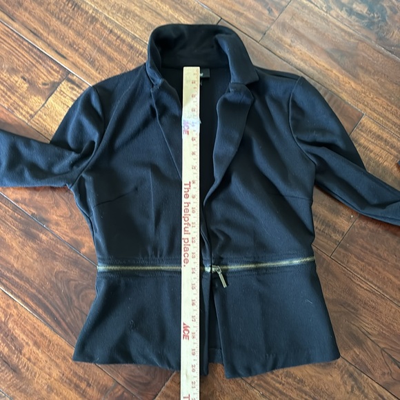 Mossimo | Black jacket with zipper belt - Picture 11 of 16